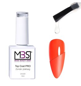 Mega Beauty Shop® Topcoat Matt zonder plaklaag 12ml. PRO