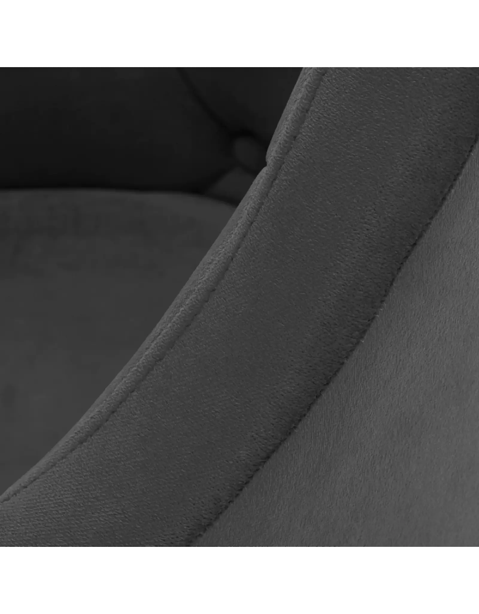 Mega Beauty Shop® Draaistoel LUX Grijs  fluweel