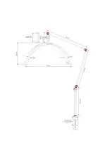 Mega Beauty Shop® Nagel Lamp LED Moonlight Wit met tafelklem