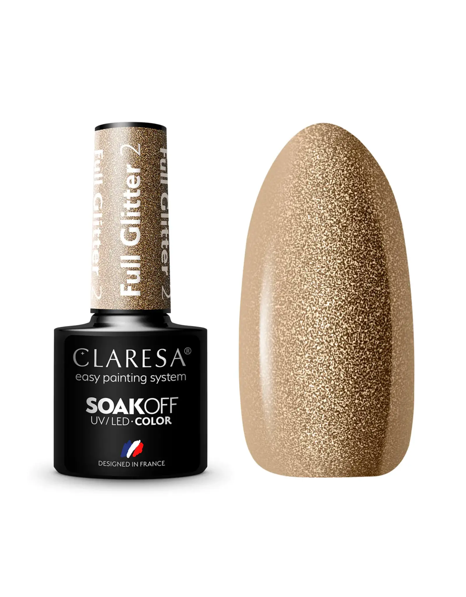 Claresa Gel polish 8ml. Full Glitter 2