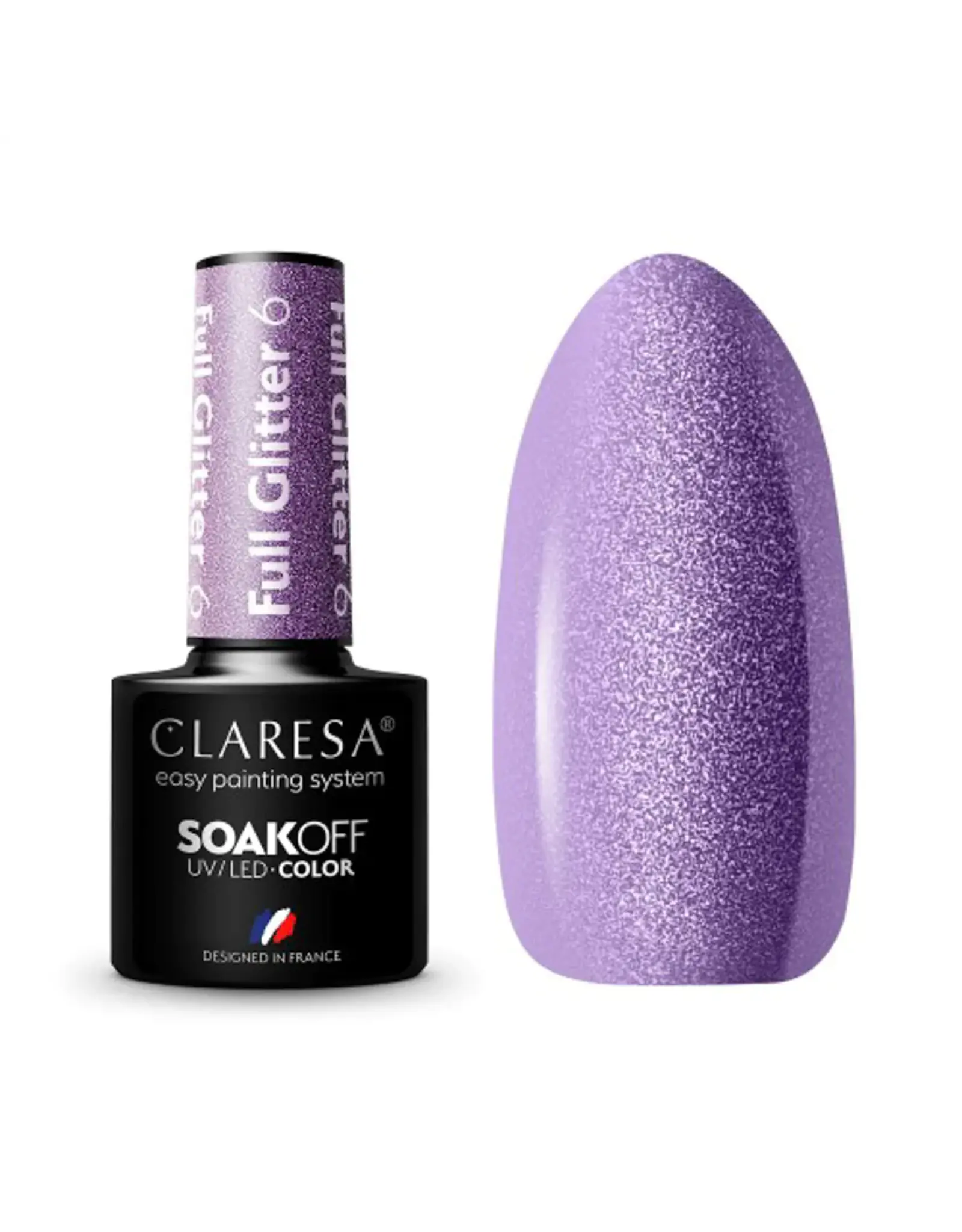 Claresa Gel polish 8ml. Full Glitter 6