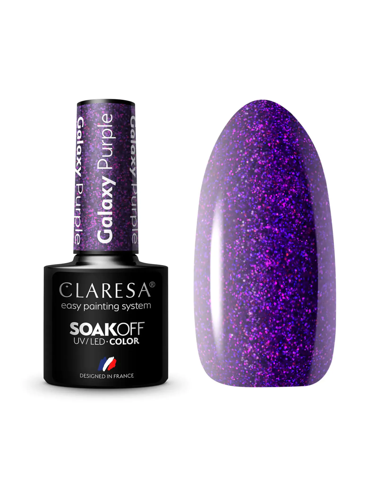 Claresa Gel polish 8ml. Galaxy Purple