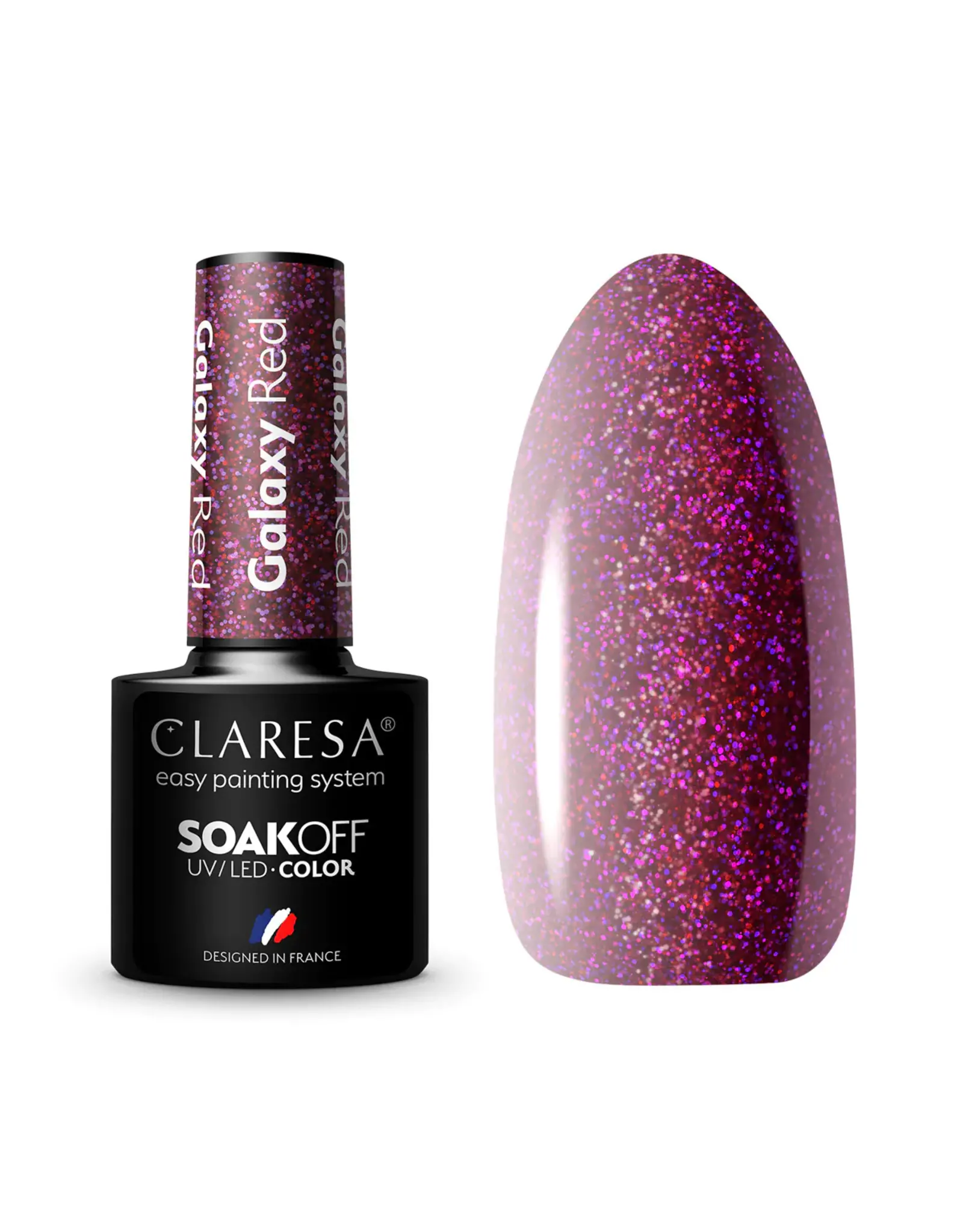Claresa Gel polish 8ml. Galaxy Red
