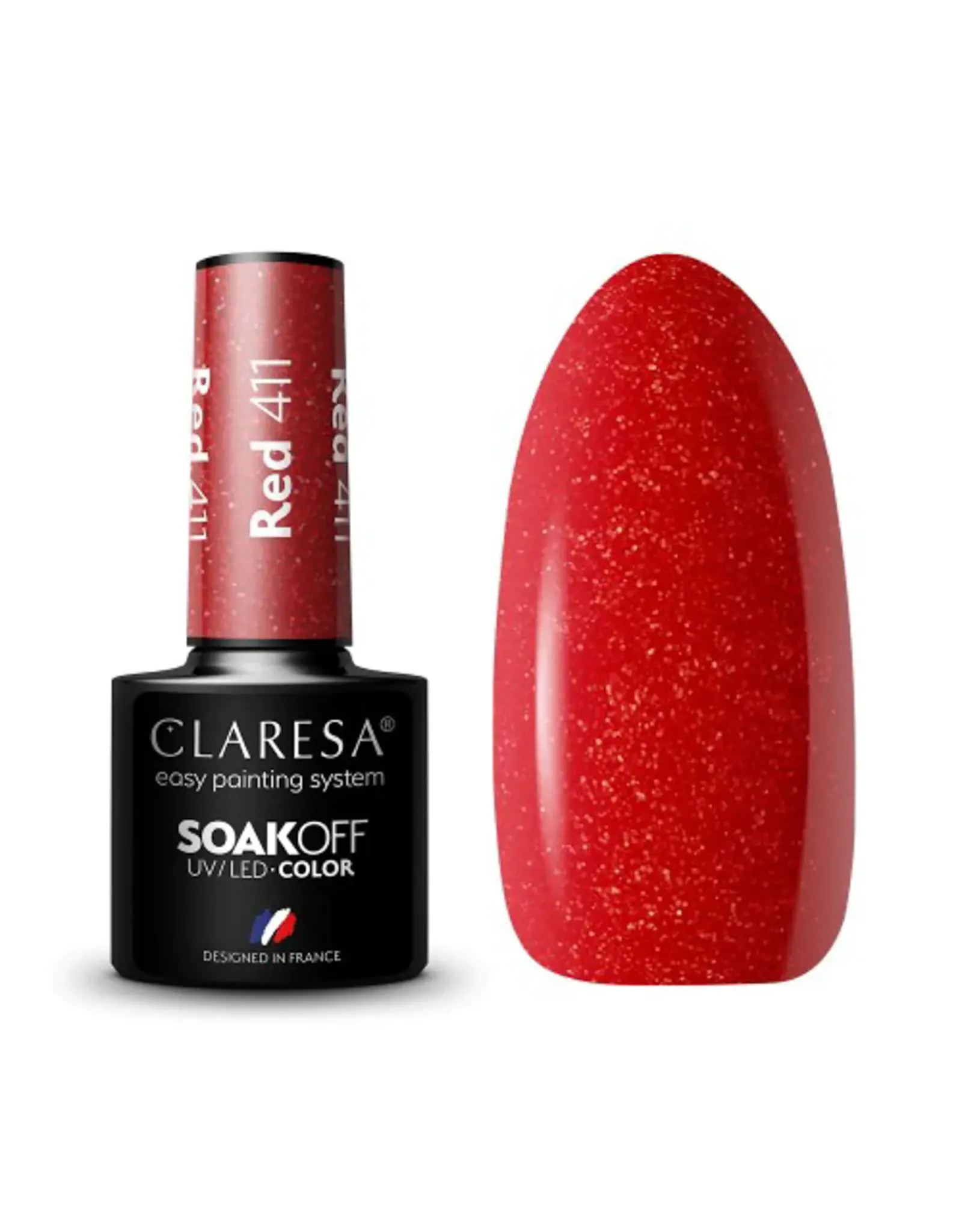 Claresa Gel polish 8ml. Red 411