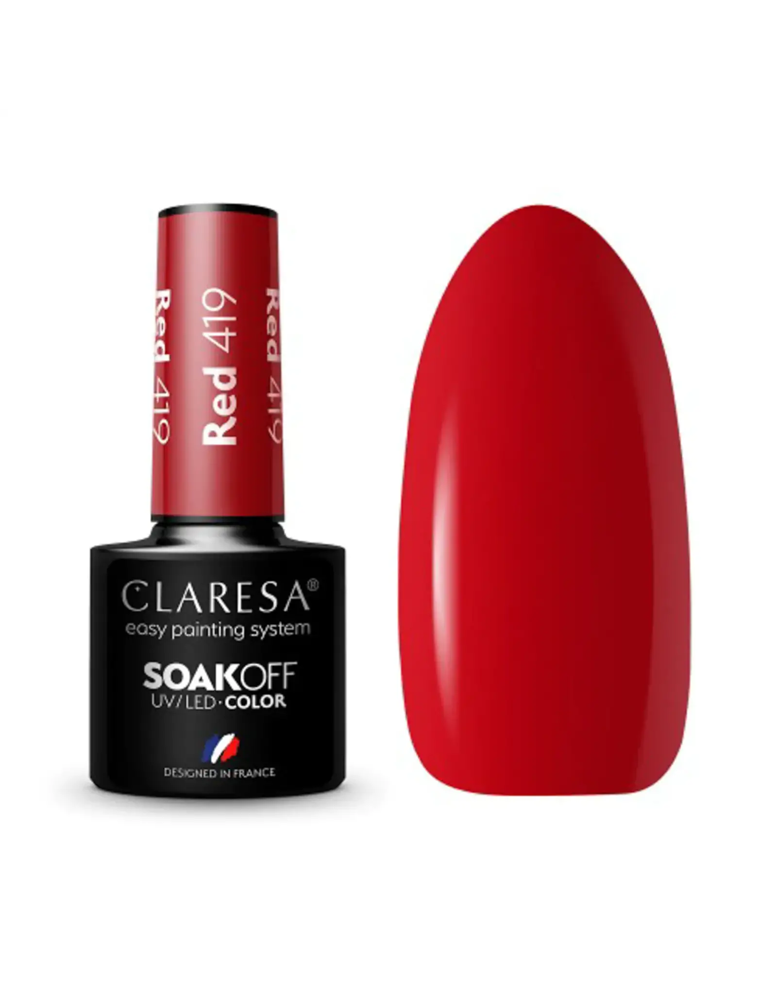 Claresa Gel polish 8ml. Red 419