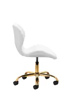 Mega Beauty Shop® Werkstoel Wit-goud