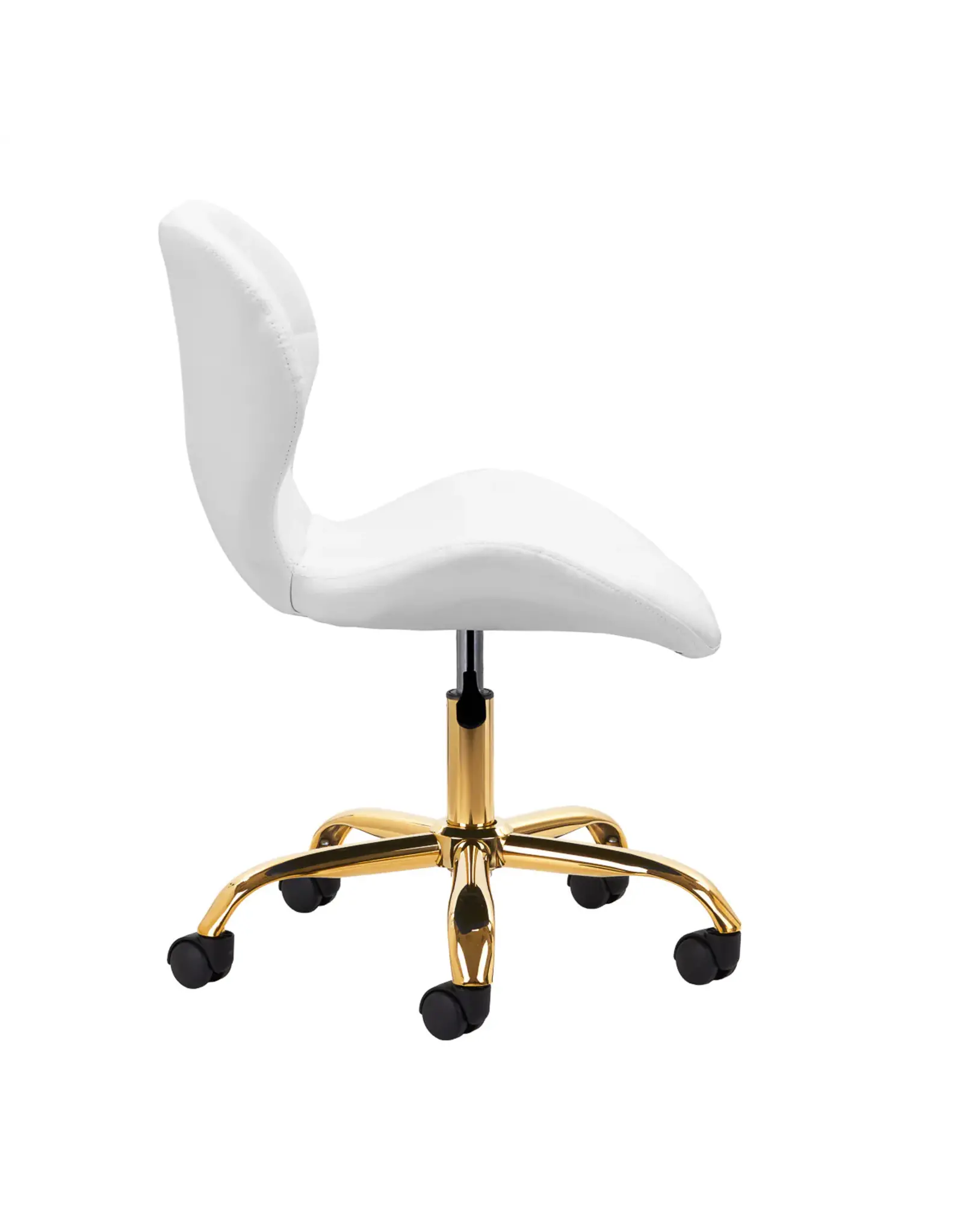 Mega Beauty Shop® Werkstoel Wit-goud