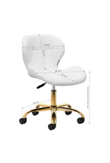 Mega Beauty Shop® Werkstoel Wit-goud