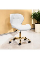 Mega Beauty Shop® Werkstoel Wit-goud
