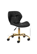 Mega Beauty Shop® Werkstoel Zwart-goud