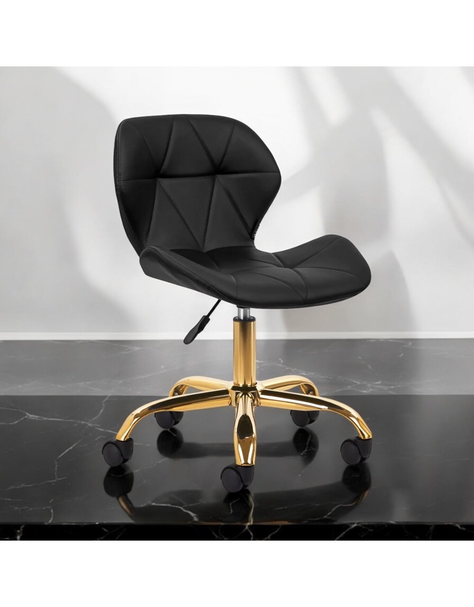 Mega Beauty Shop® Werkstoel Zwart-goud