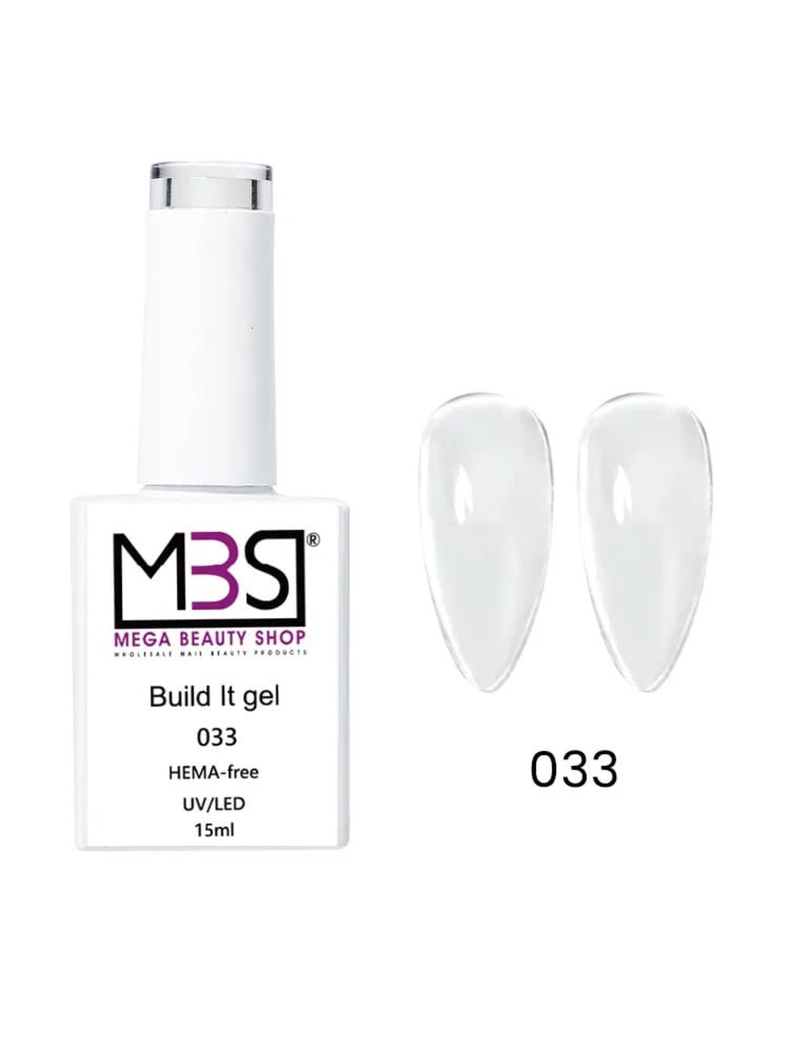 Mega Beauty Shop® Biab gel/Build It gel HEMA & TPO free (033)
