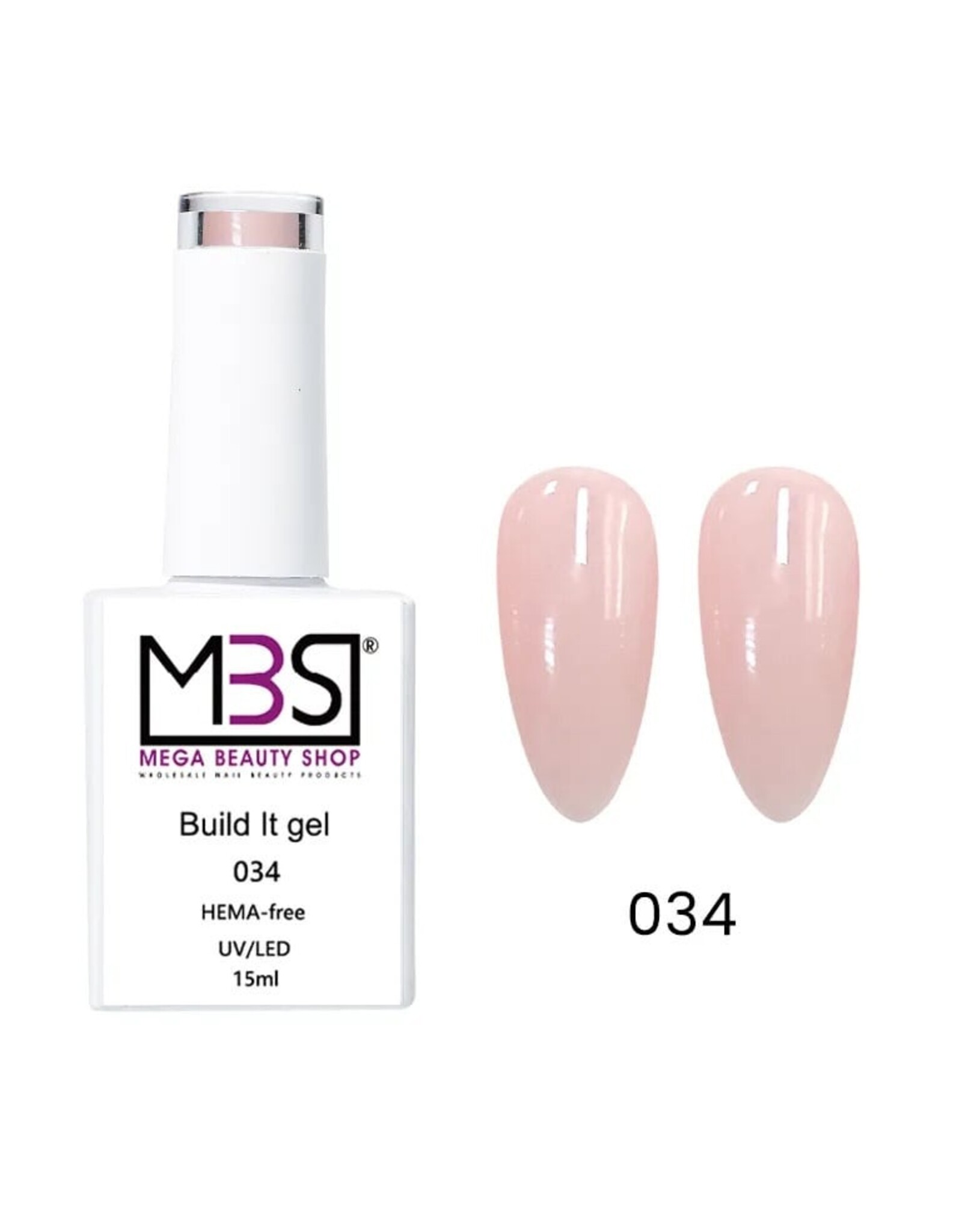 Mega Beauty Shop® Biab gel/Build It gel HEMA & TPO free (034)