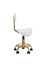 Mega Beauty Shop® Zadelkruk met rugleuning Wit-goud