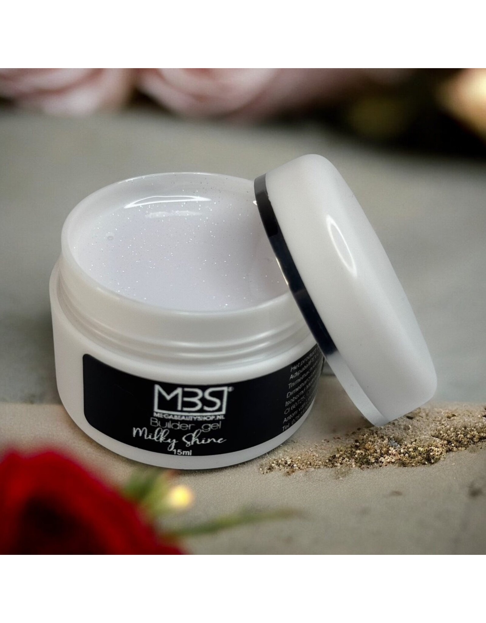Mega Beauty Shop® Builder gel milky shine 15ml. TPO free