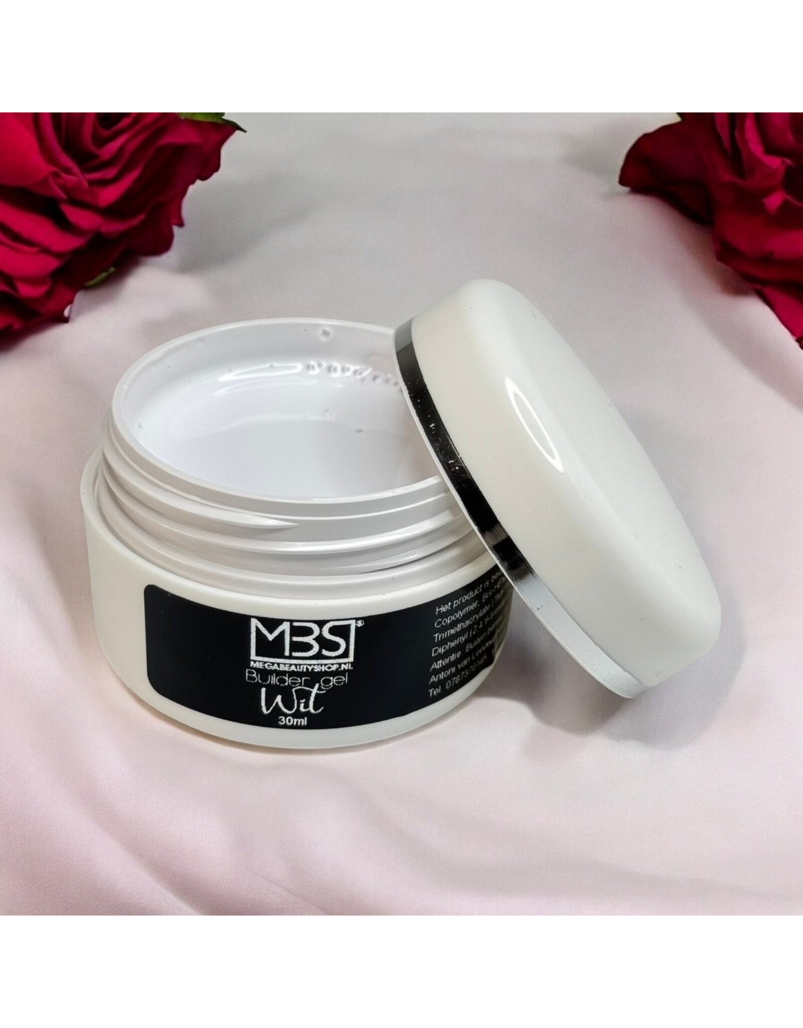Mega Beauty Shop® Builder gel wit 30ml.