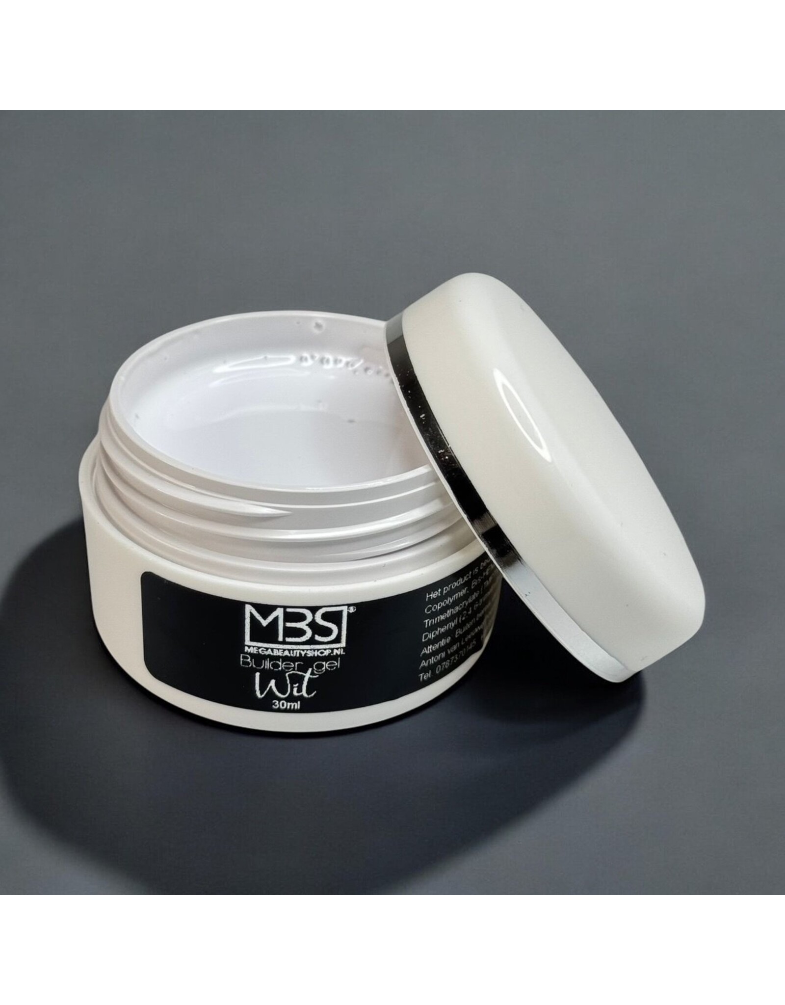 Mega Beauty Shop® Builder gel wit 30ml.