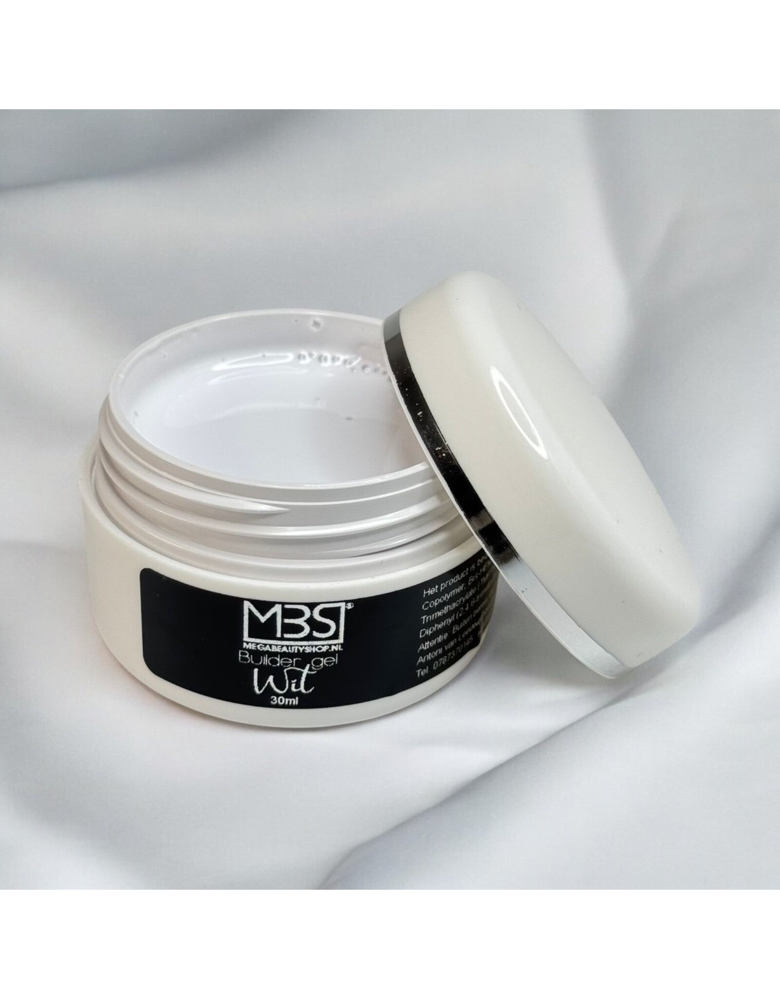 Mega Beauty Shop® Builder gel wit 30ml.