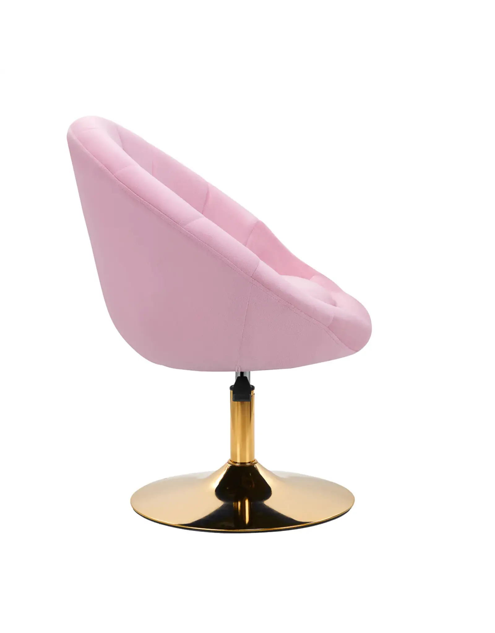 Mega Beauty Shop® Draaistoel LUX roze fluweel