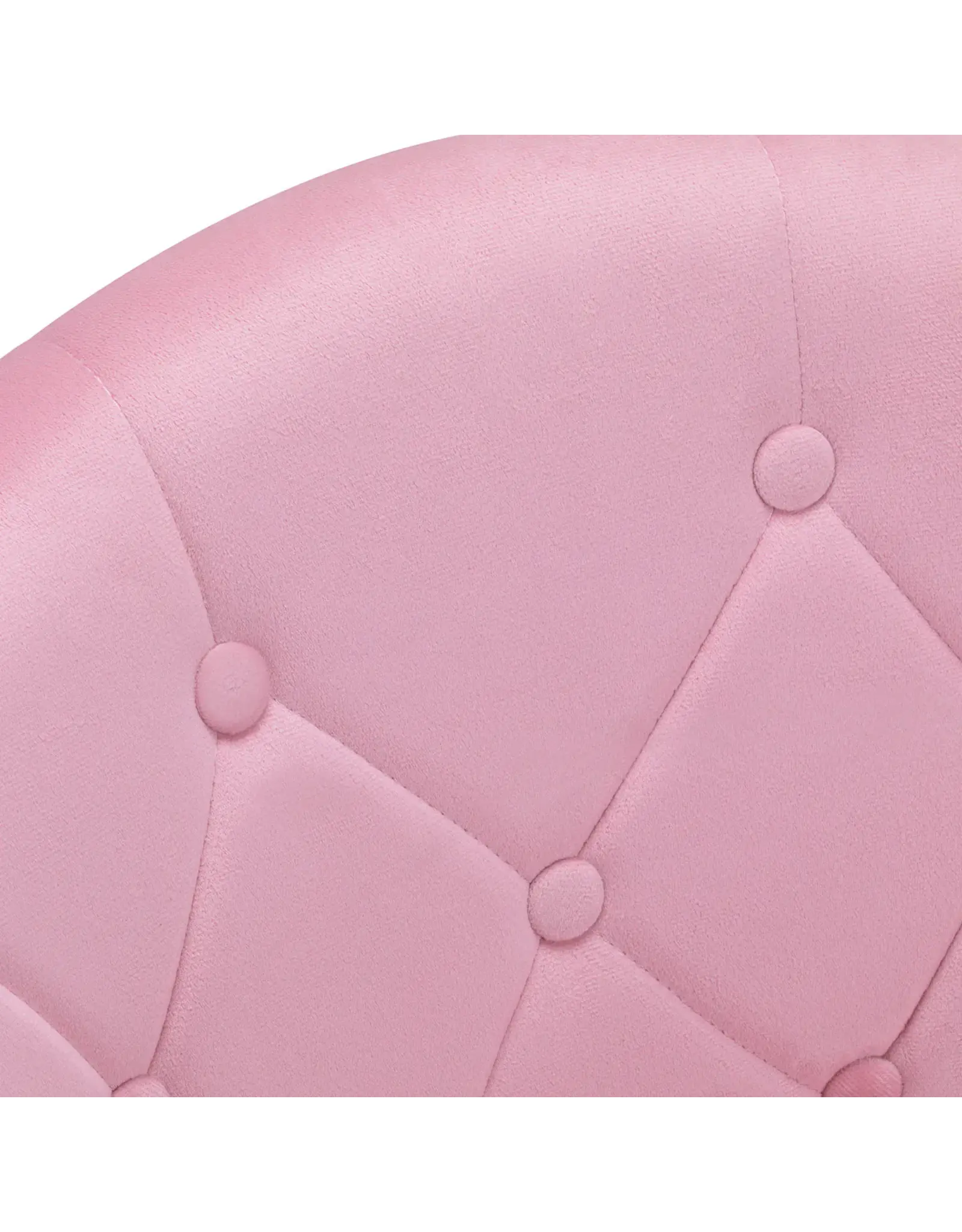 Mega Beauty Shop® Draaistoel LUX roze fluweel