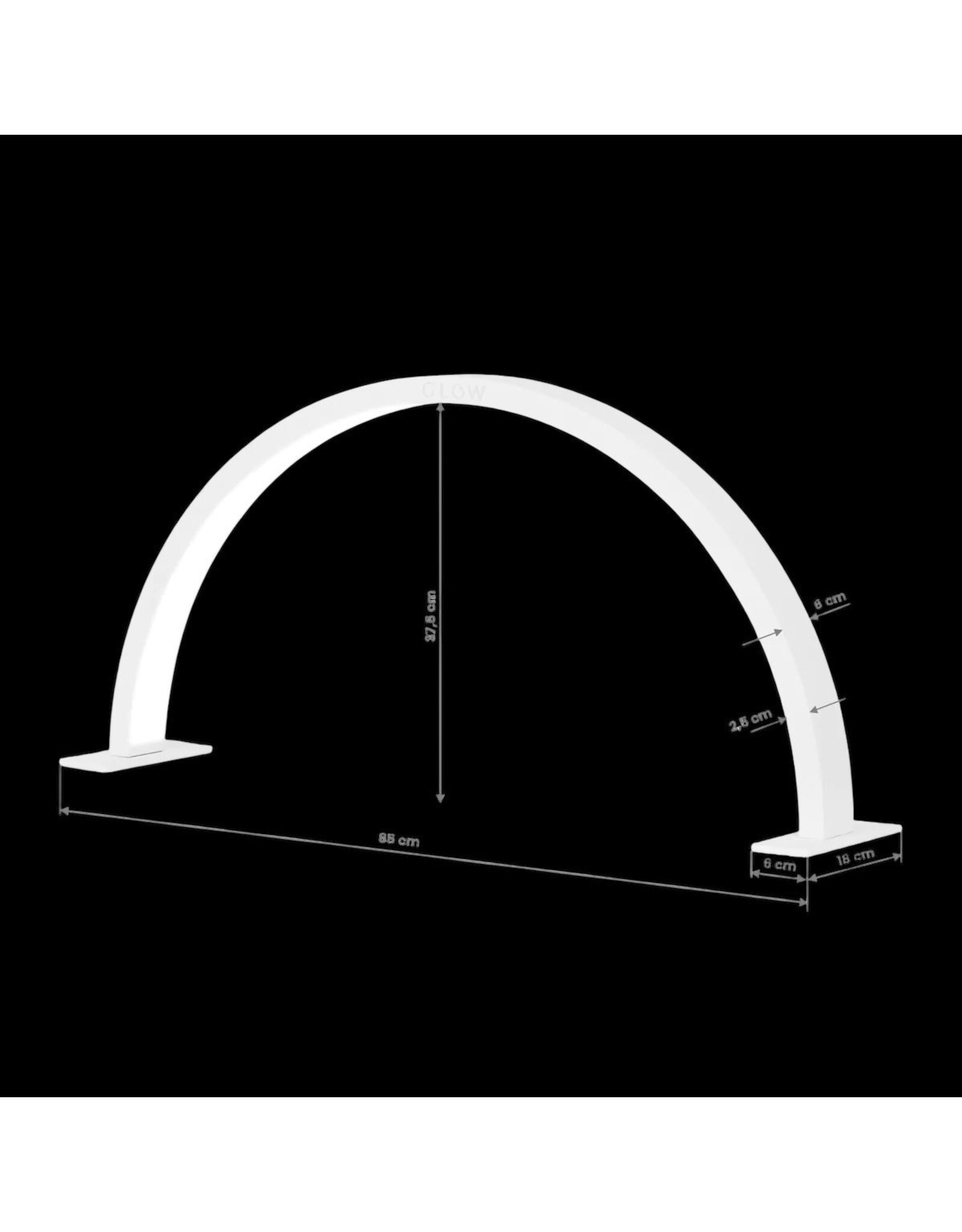 Mega Beauty Shop® Half Moon Light LED Moonlight  wit (breed)