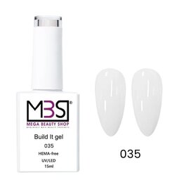 Mega Beauty Shop® Biab gel/Build It gel HEMA & TPO free (035) Milky