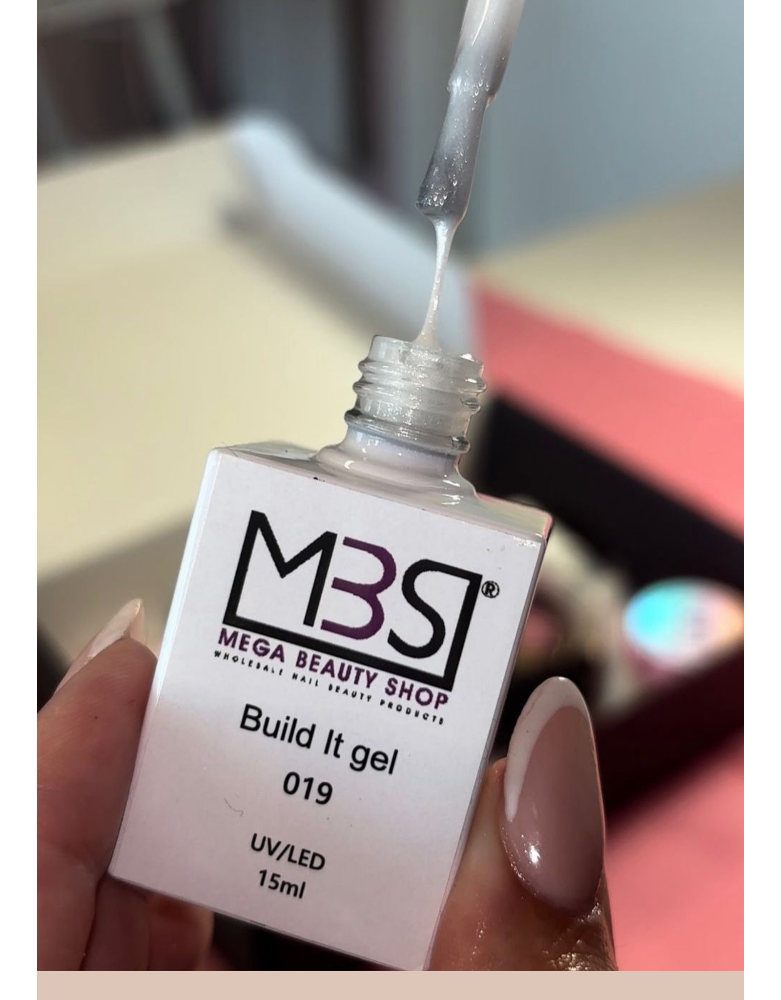 Mega Beauty Shop® Biab gel/Build It gel HEMA-Free  15ml. (039)