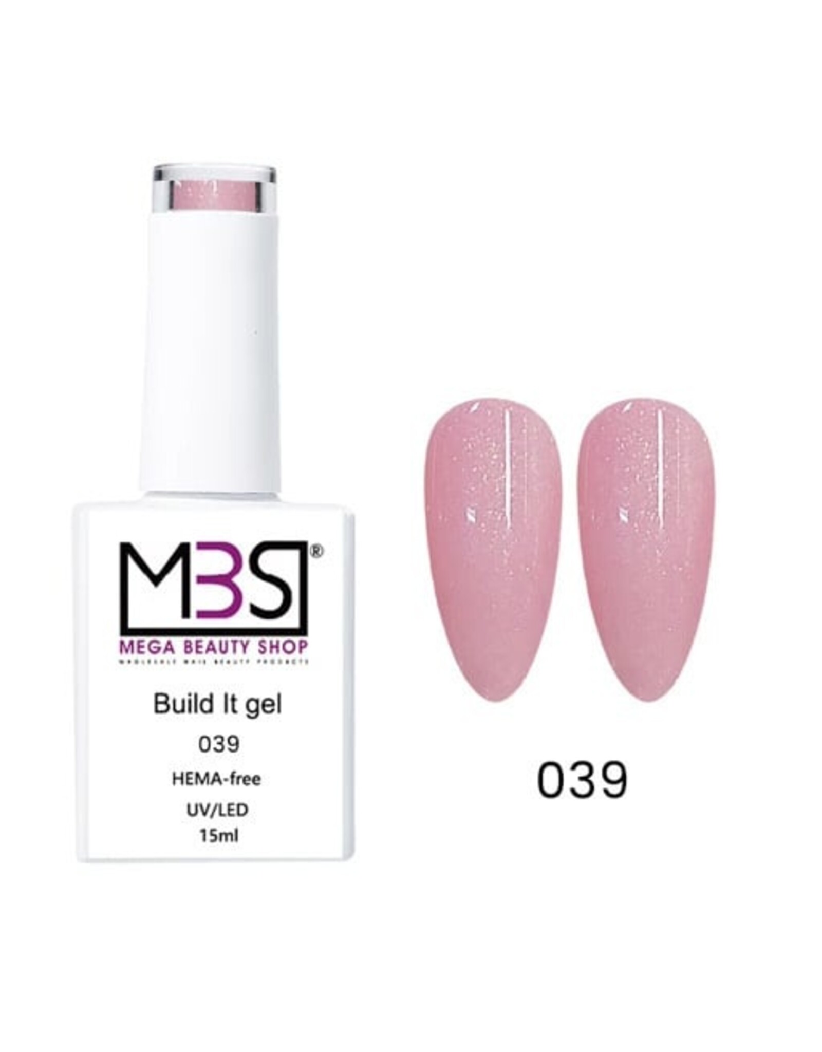 Mega Beauty Shop® Biab gel/Build It gel HEMA-Free  15ml. (039)