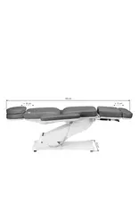 Mega Beauty Shop® Elektrische behandelstoel Grijs  (3 motoren)