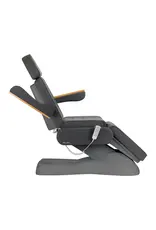 Mega Beauty Shop® Behandelstoel Elektrisch Lux  (3 motoren)  Donker Grijs/Grijs