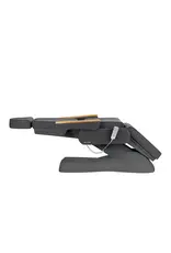 Mega Beauty Shop® Behandelstoel Elektrisch Lux  (3 motoren)  Donker Grijs/Grijs