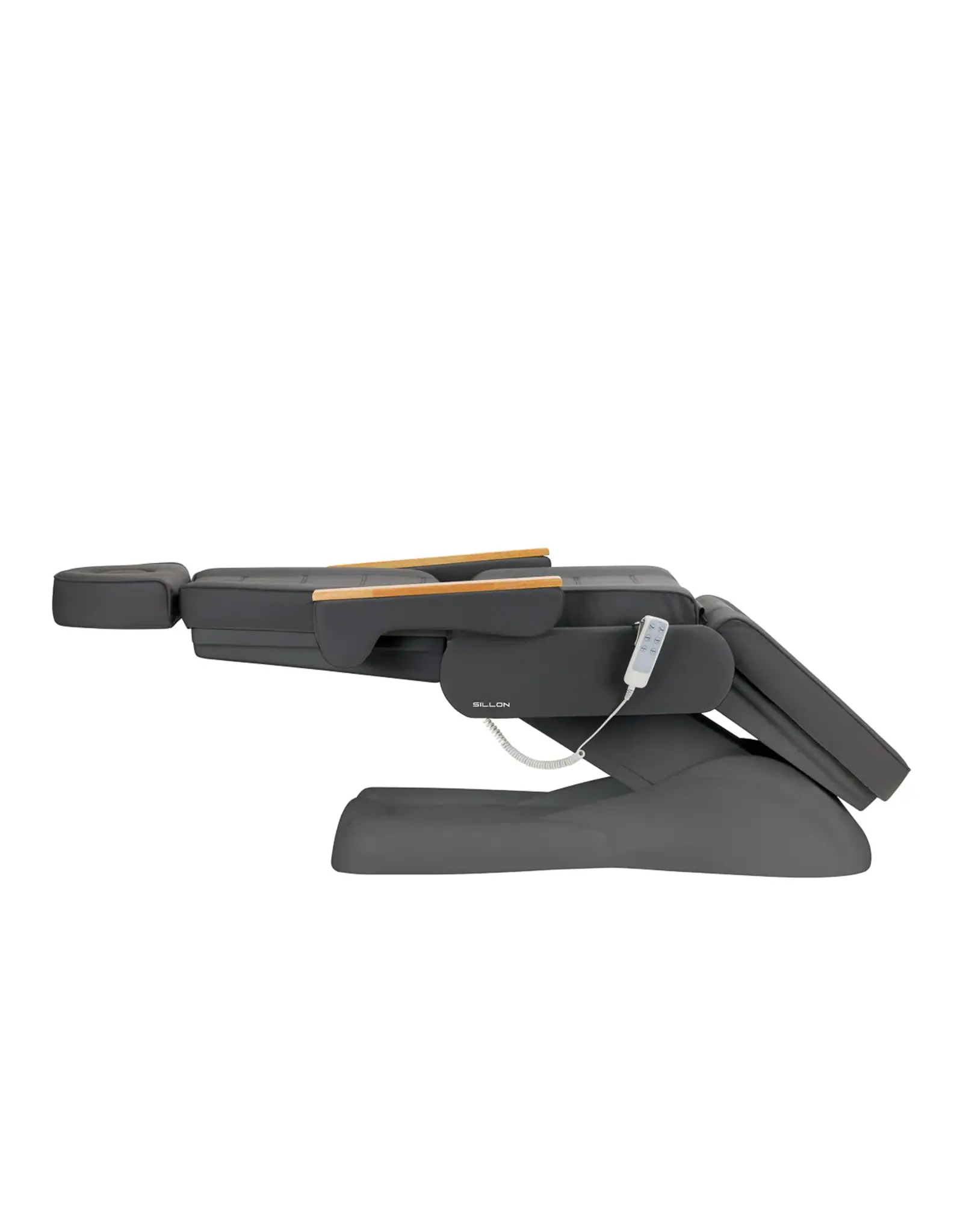 Mega Beauty Shop® Behandelstoel Elektrisch Lux  (3 motoren)  Donker Grijs/Grijs