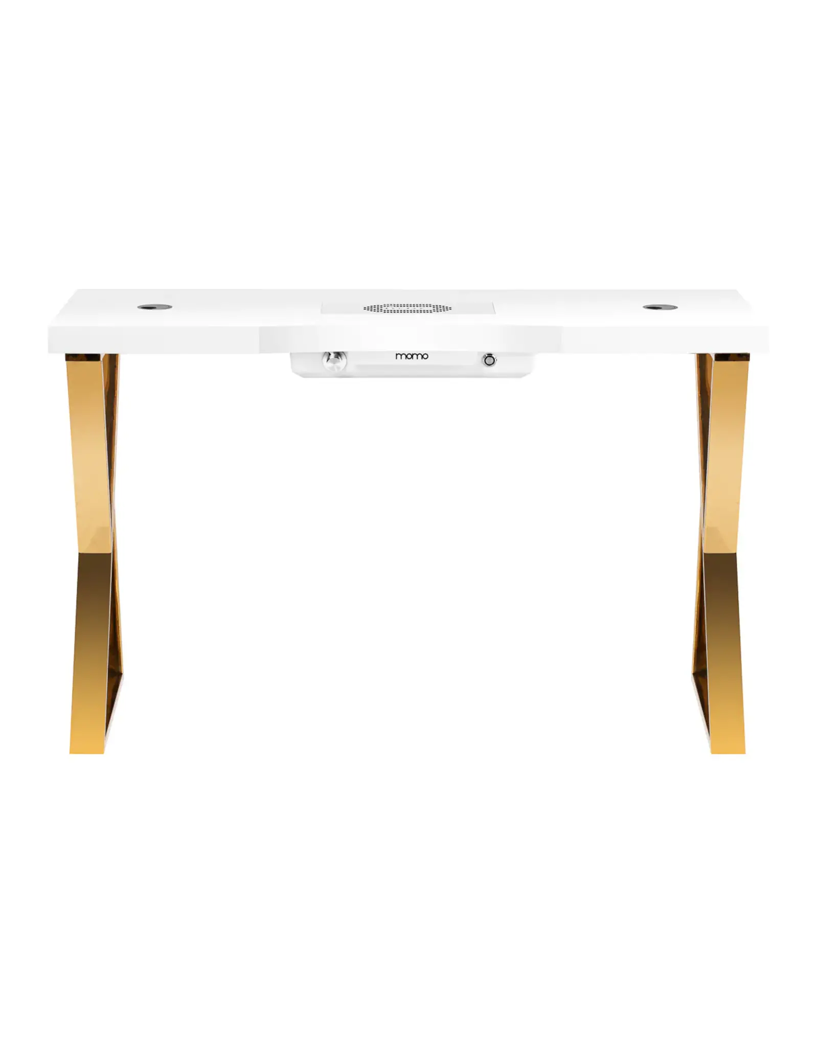 Mega Beauty Shop® Manicuretafel  wit/goud met afzuiging