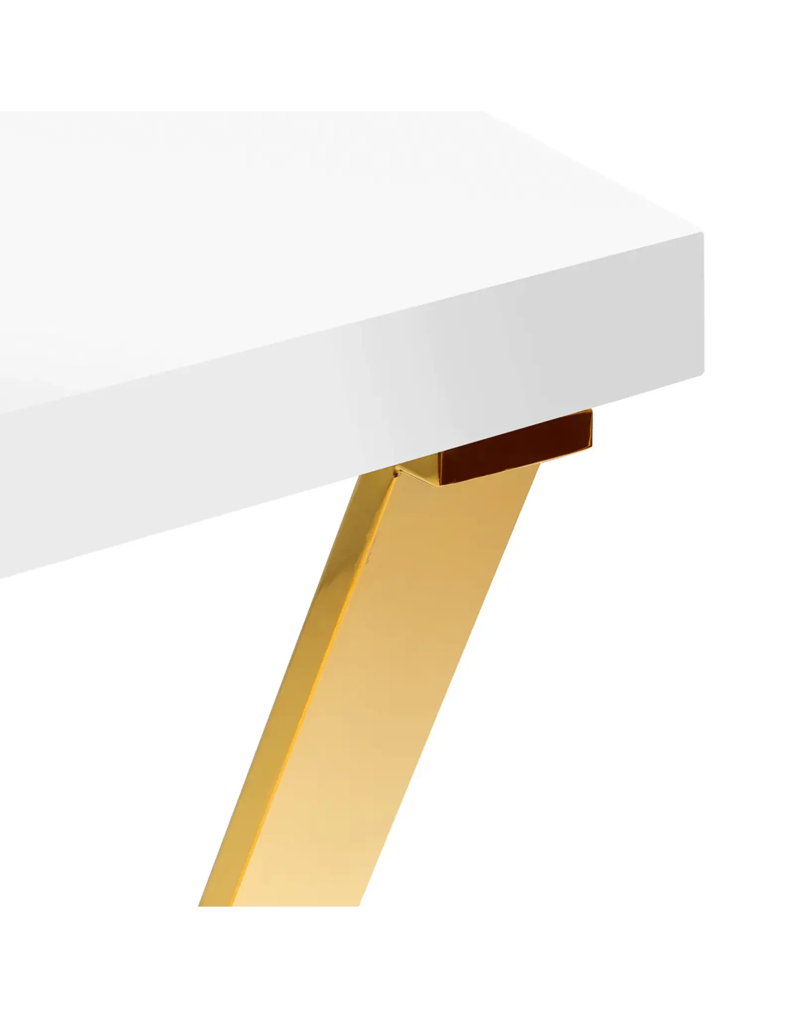 Mega Beauty Shop® Manicuretafel  wit/goud met afzuiging   INCL. werkstoel