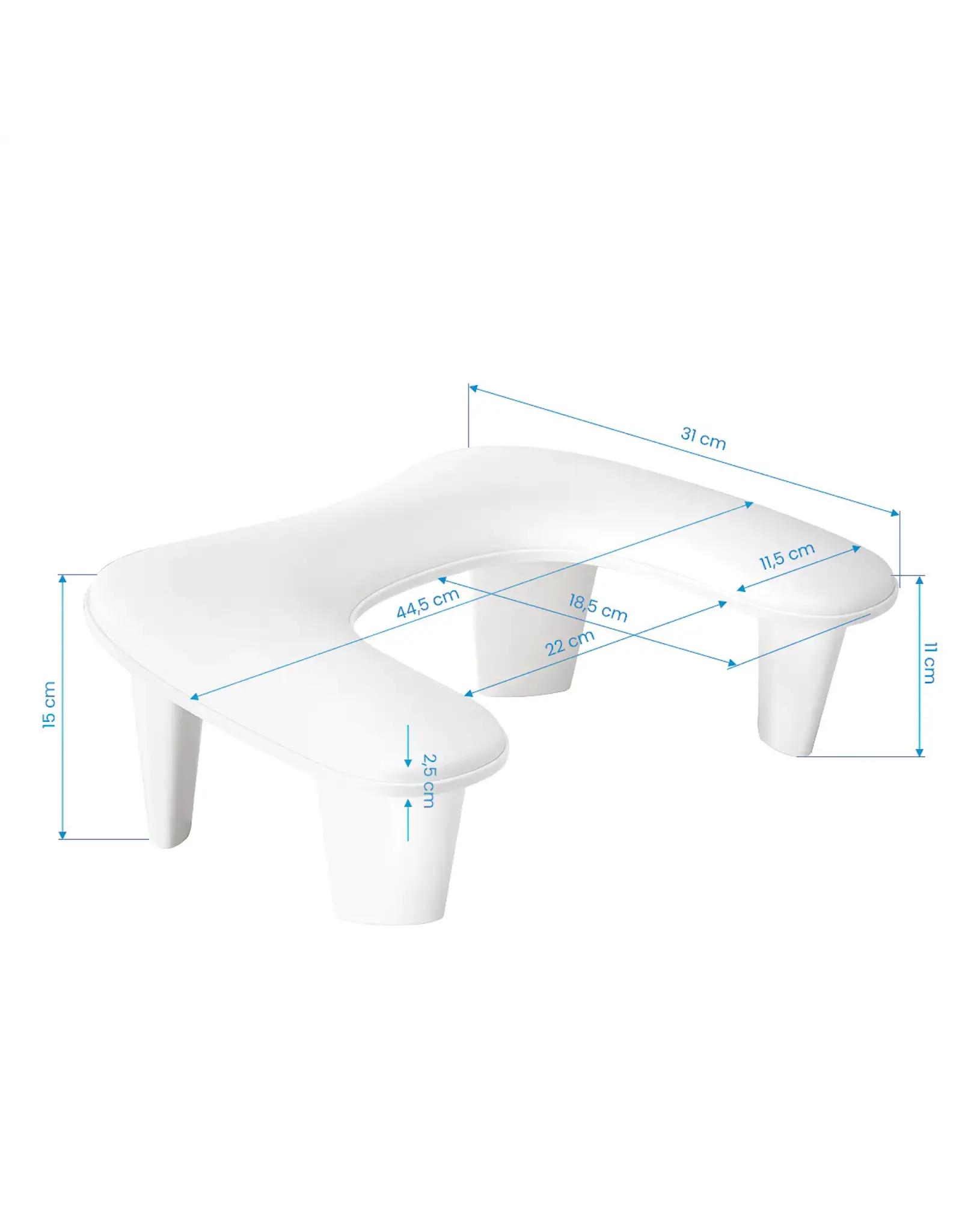 Mega Beauty Shop® Armsteun - Arm Rest Pillow wit