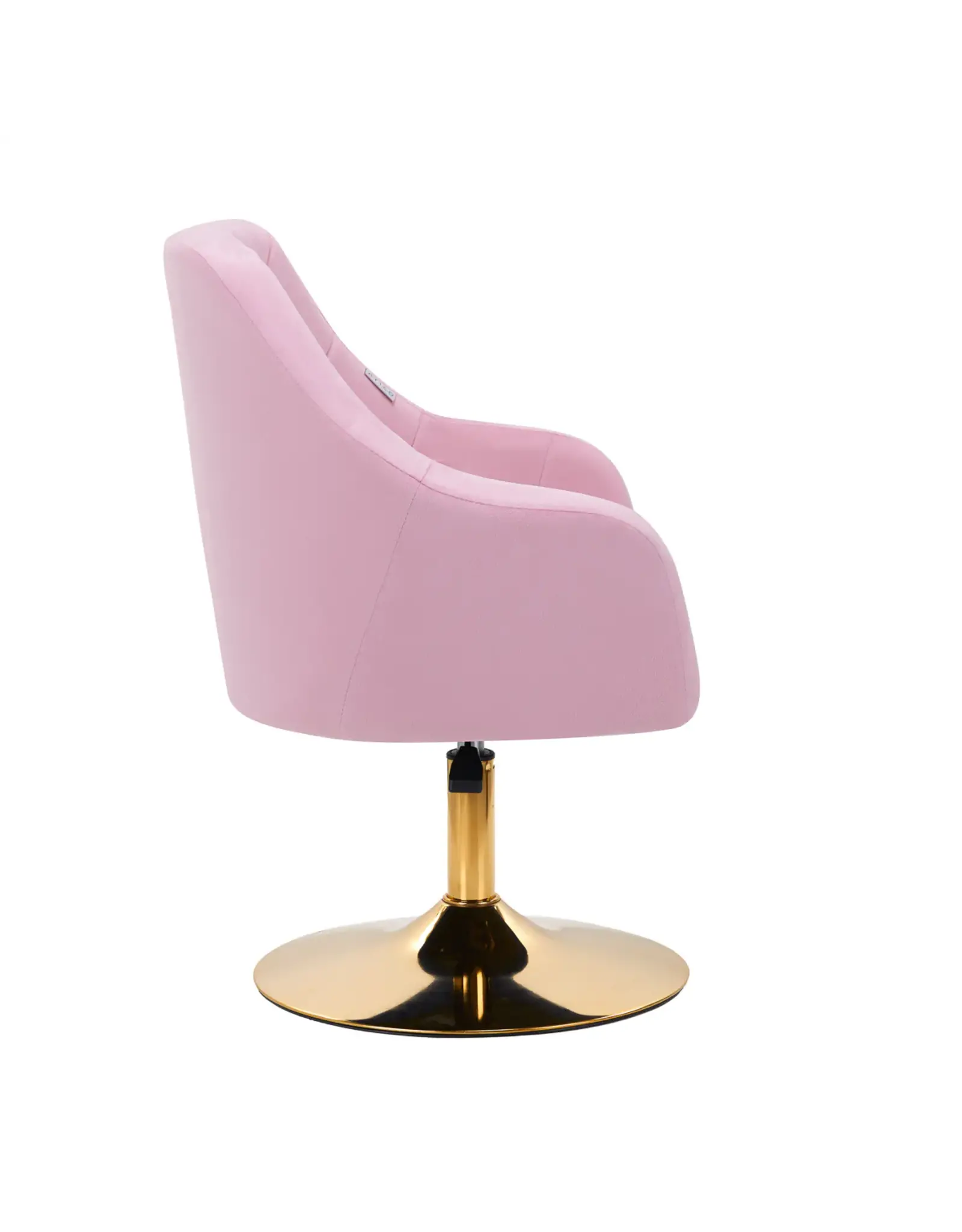 Mega Beauty Shop® Draaistoel LUX roze fluweel