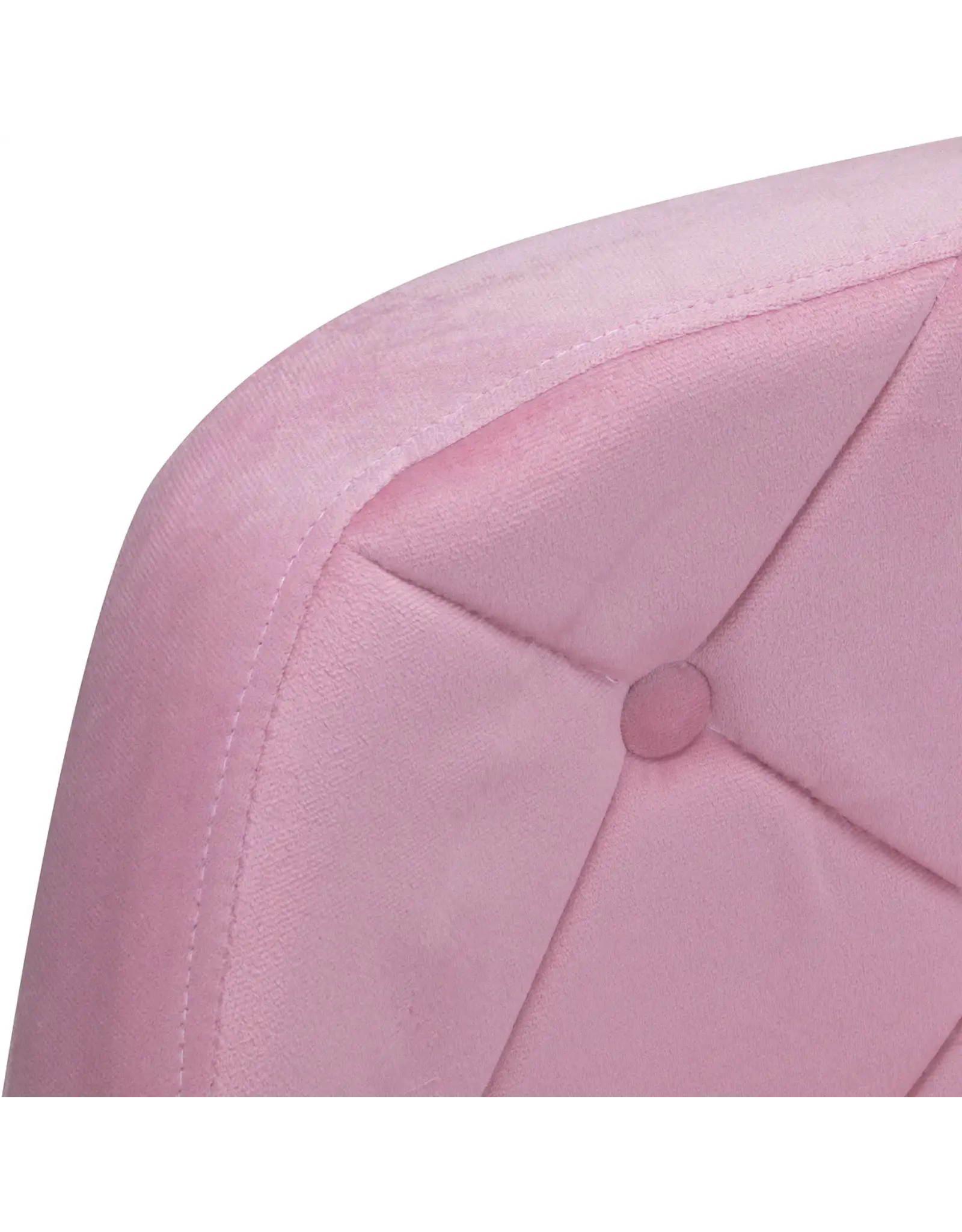 Mega Beauty Shop® Draaistoel LUX roze fluweel
