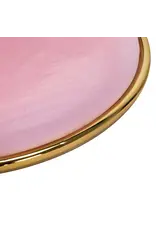Mega Beauty Shop® Draaistoel LUX roze fluweel