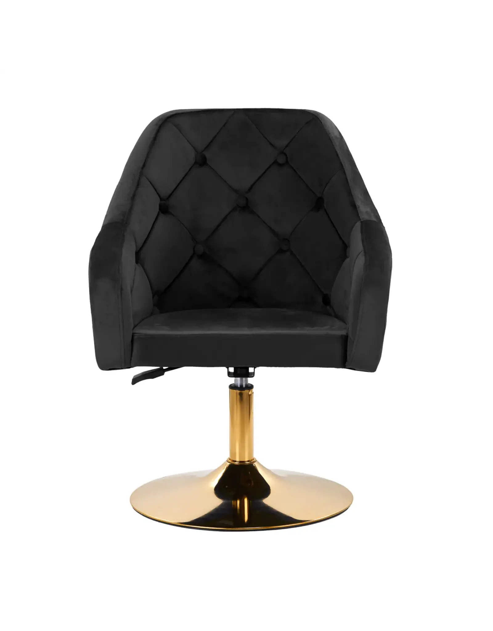 Mega Beauty Shop® Draaistoel LUX Zwart  fluweel