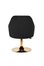 Mega Beauty Shop® Draaistoel LUX Zwart  fluweel