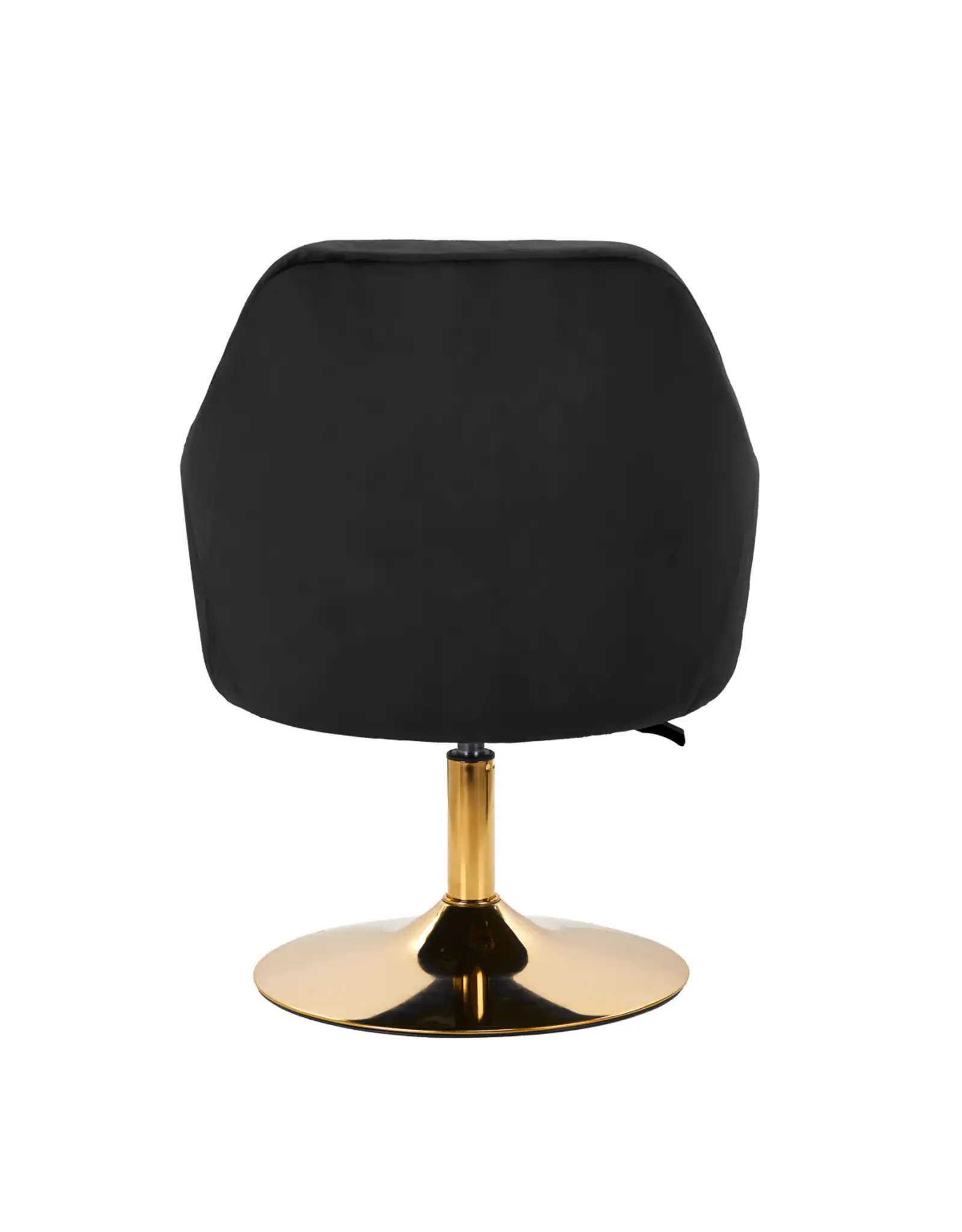 Mega Beauty Shop® Draaistoel LUX Zwart  fluweel