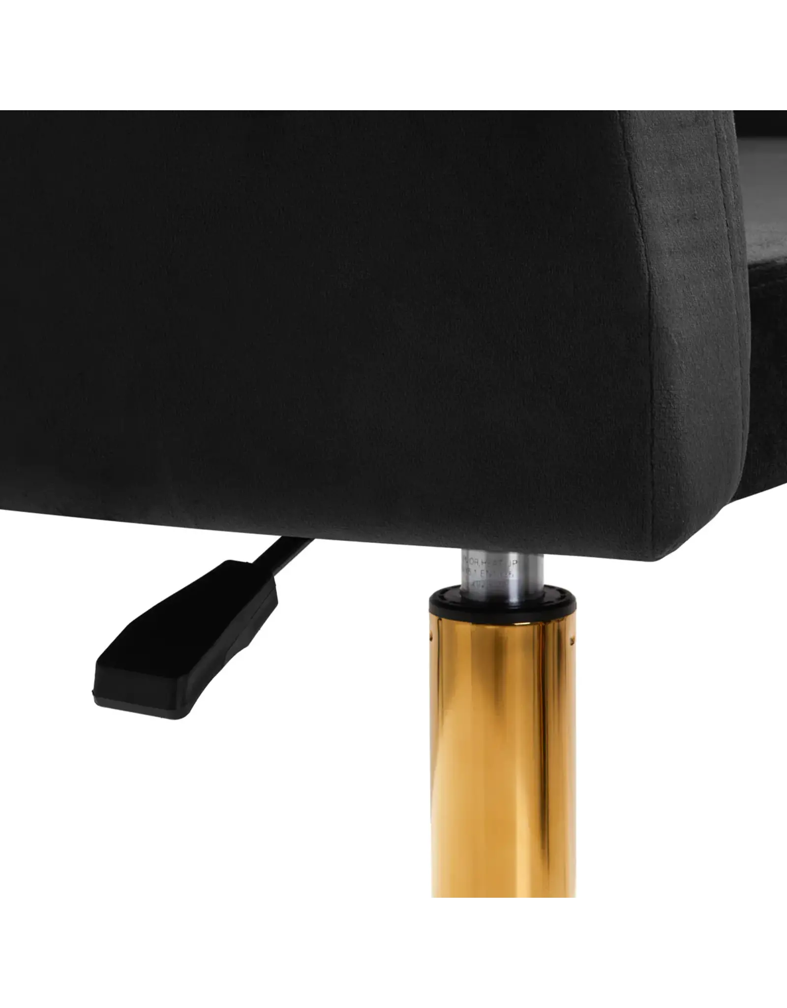 Mega Beauty Shop® Draaistoel LUX Zwart  fluweel