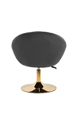 Mega Beauty Shop® Draaistoel LUX grijs fluweel