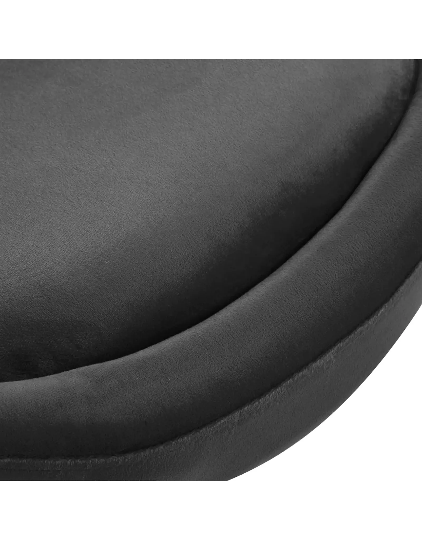 Mega Beauty Shop® Draaistoel LUX grijs fluweel