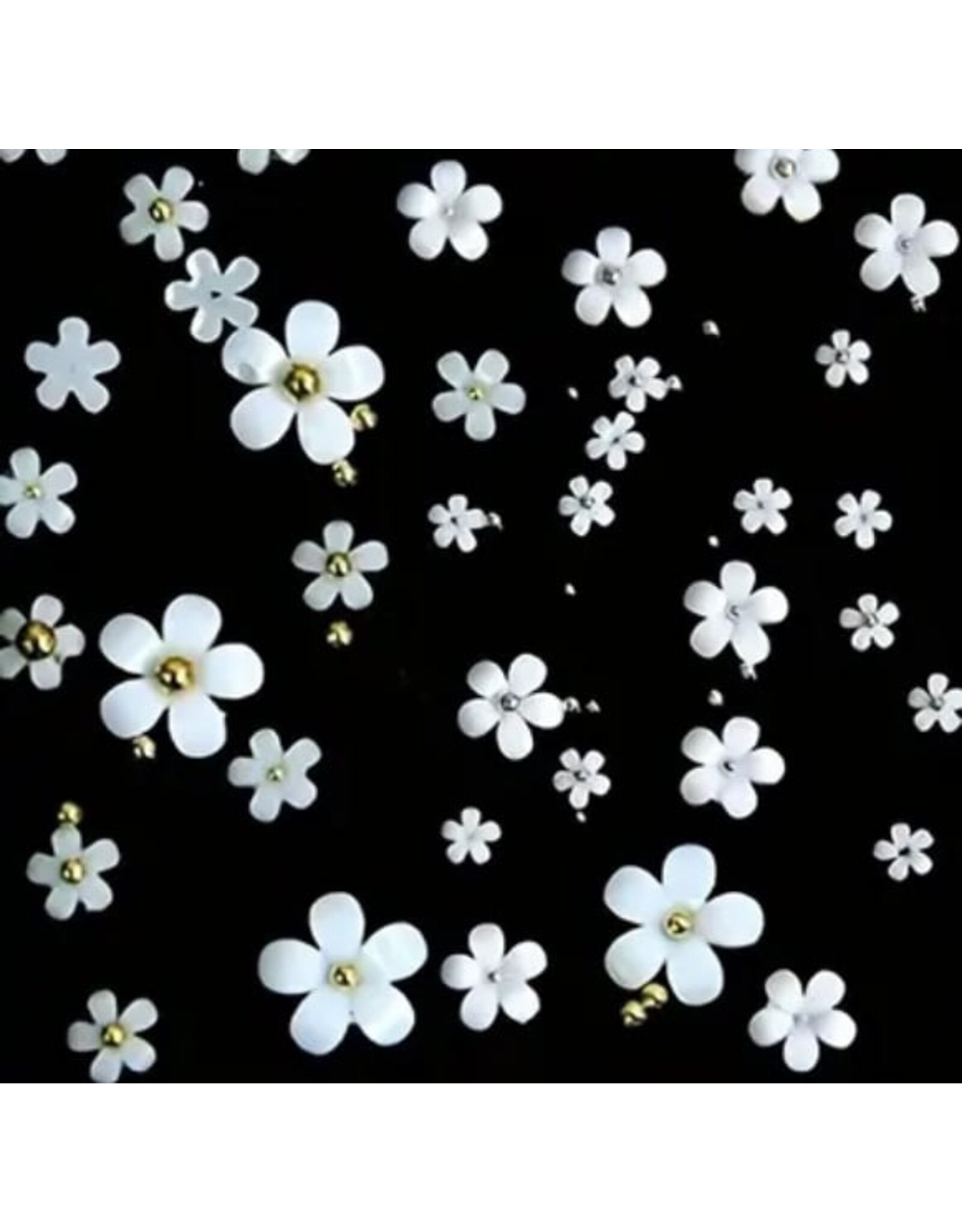 Mega Beauty Shop® Acryl Bloemen 3D wit&roze
