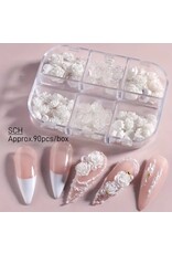 Mega Beauty Shop® Acryl Bloemen 3D wit