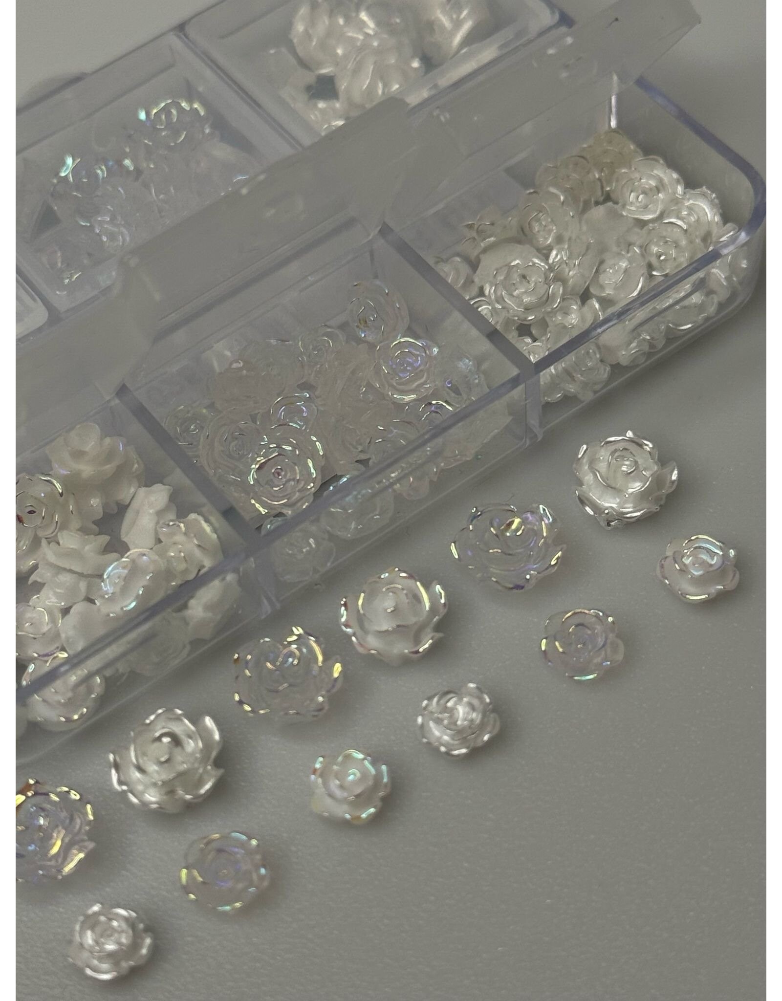 Mega Beauty Shop® Acryl Bloemen 3D wit