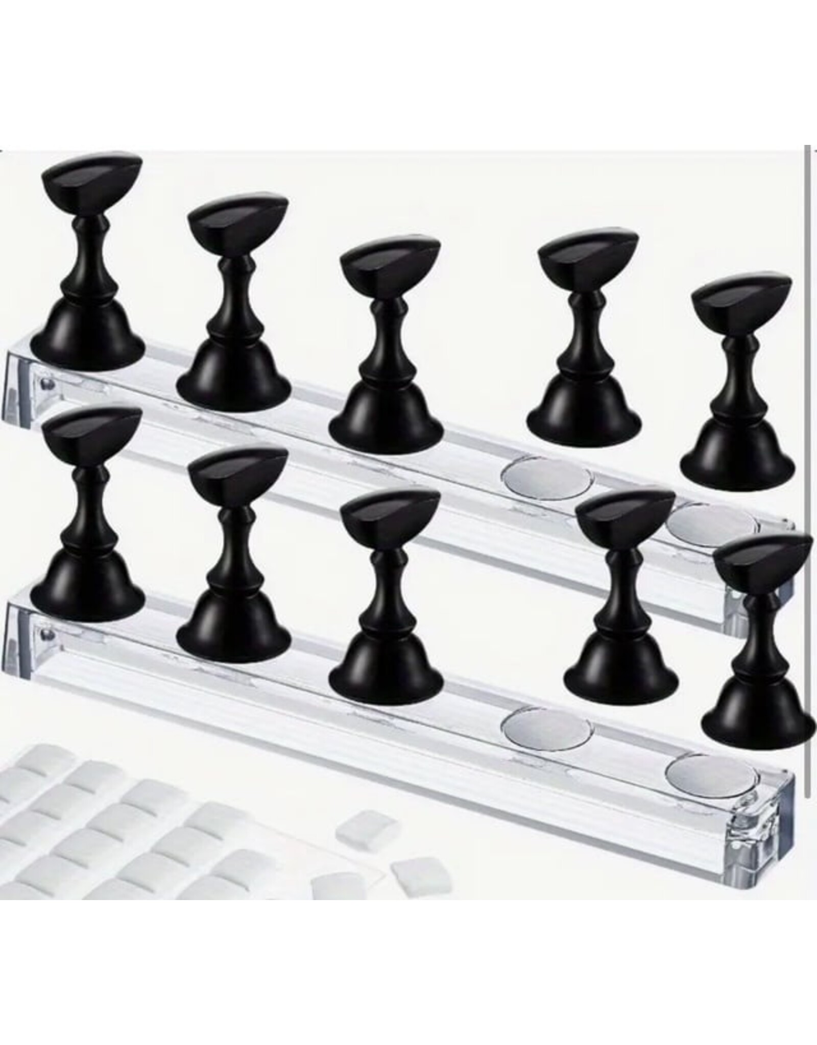 Mega Beauty Shop® Tiphouder/Presentatiehouder zwart