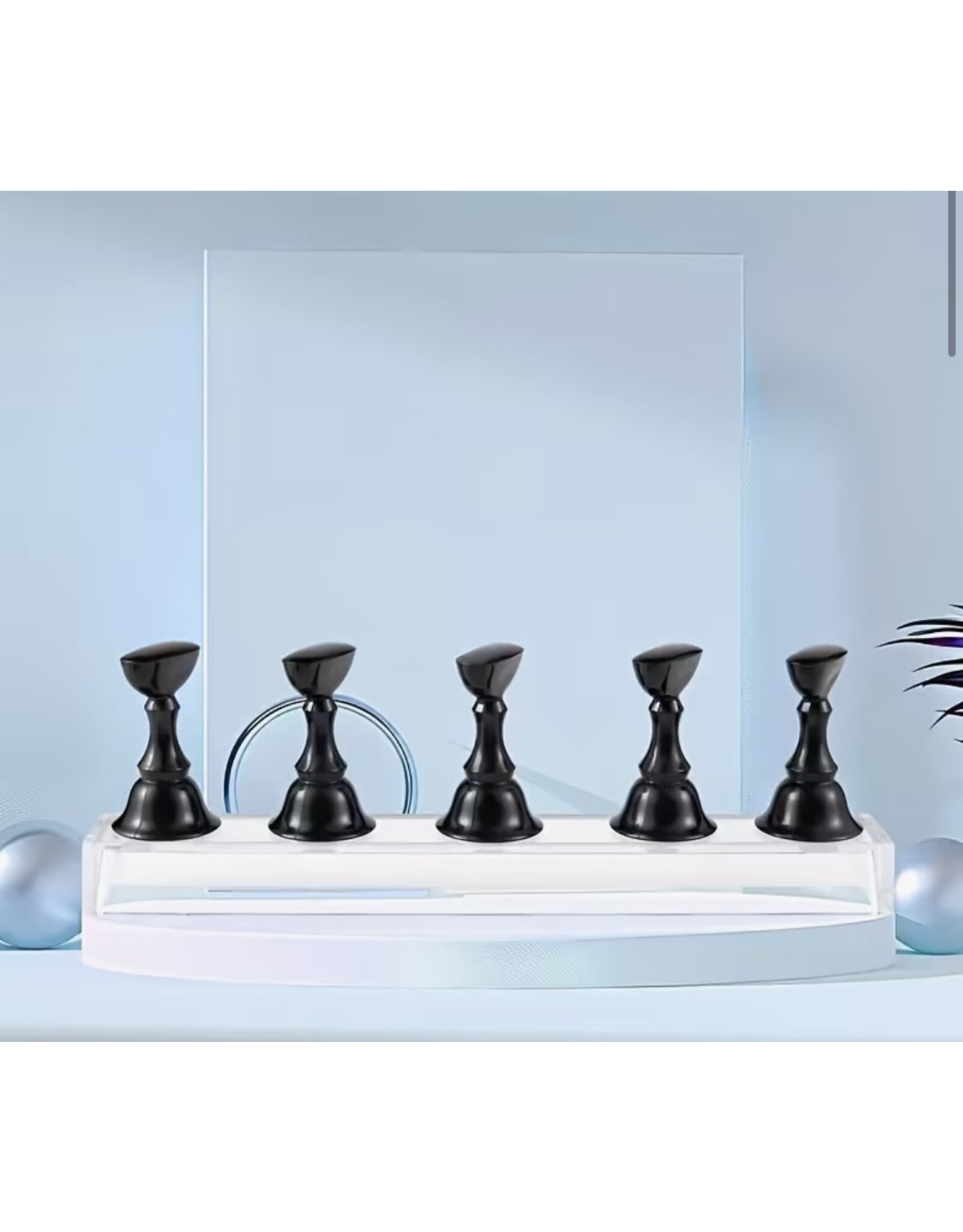 Mega Beauty Shop® Tiphouder/Presentatiehouder zwart