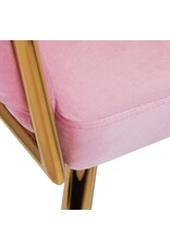 Mega Beauty Shop® Stoel LUX Roze Fluweel